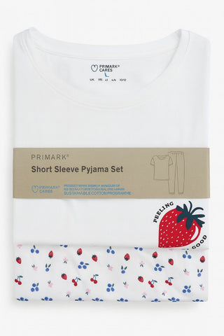 Women pj short sleeve with trouser