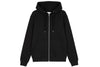 Zip up black hoodie