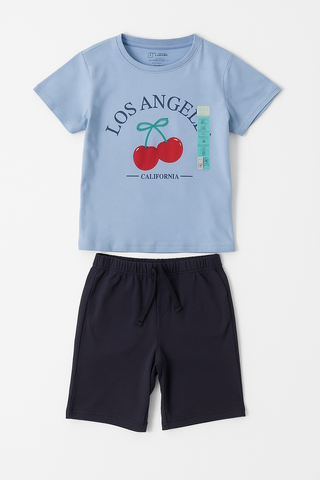 Girl set tshirt with short