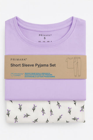 Women pj short sleeve with trouser