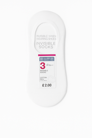 3 Pairs Invisible Socks