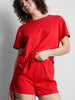 Women pj shortsleeve with short