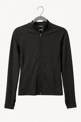Women sports jacket with long zip