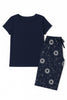 Women pj short sleeve with long trouser